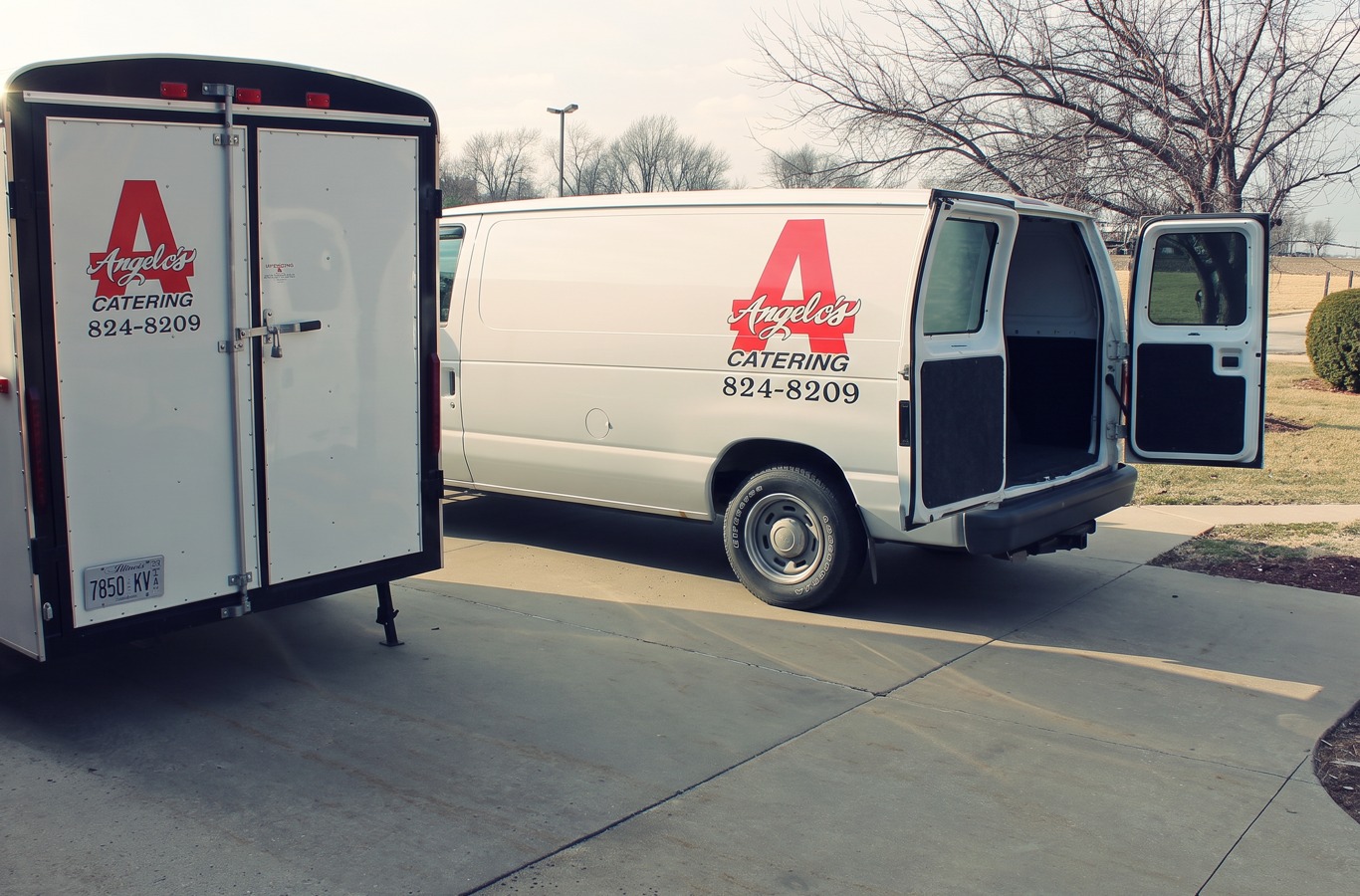 Angelo's catering and delivery van