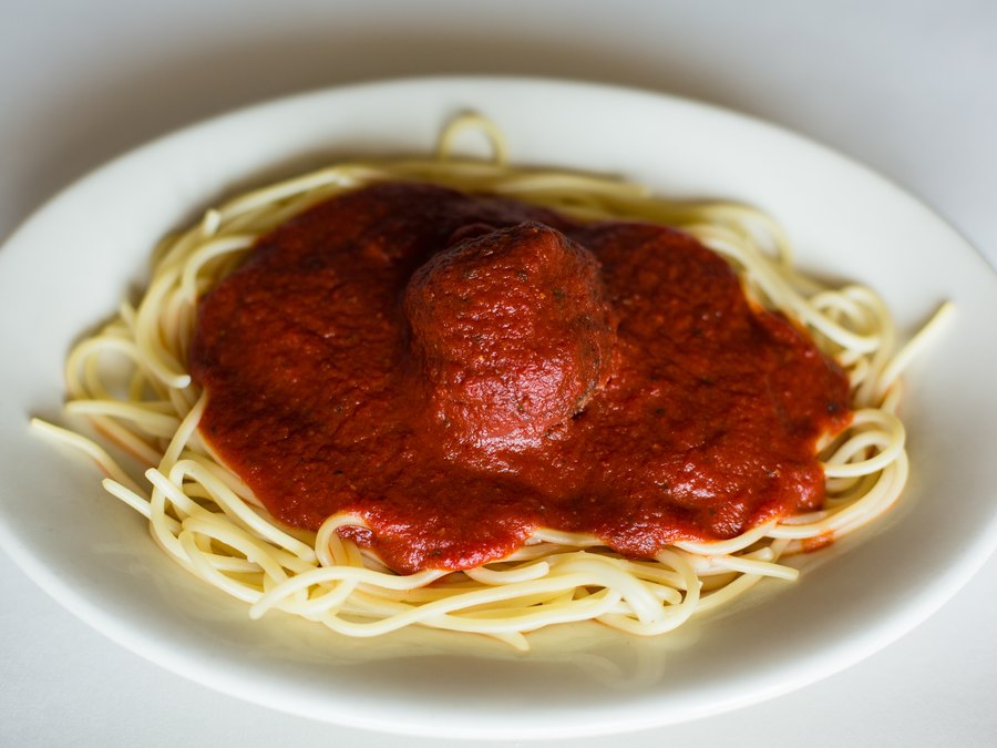 Pasta from Angelo's Express pizza in Taylorville, IL